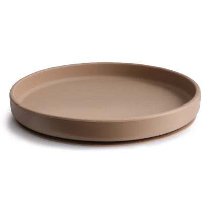 Mushie Silikonplatta med sugkopp, Classic Natural