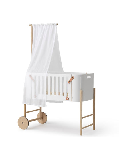 Oliver Furniture, Wood Co-Sleeper, White/Oak