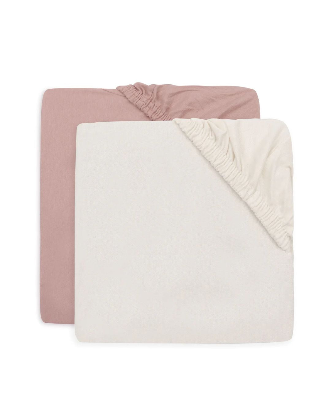 Jollein, Aluslakana 2-pack, 70x140cm, Wild Rose&Ivory