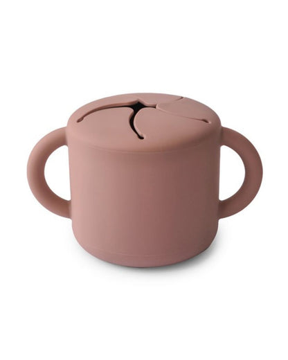 Mushie, Silikoninen Snack Cup, Cloudy Mauve