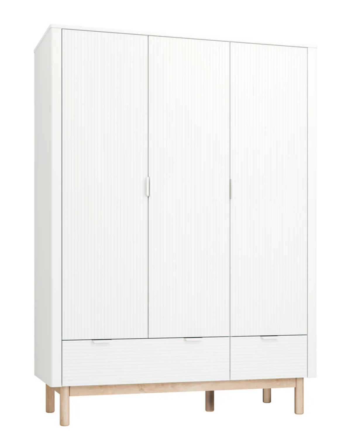 Pinio, Miloo Wardrobe with 3 doors, White