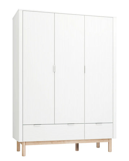 Pinio, Miloo Wardrobe with 3 doors, White