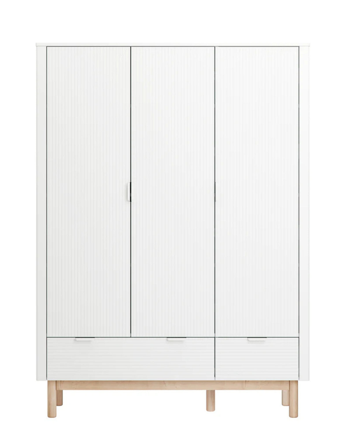 Pinio, Miloo Wardrobe with 3 doors, White
