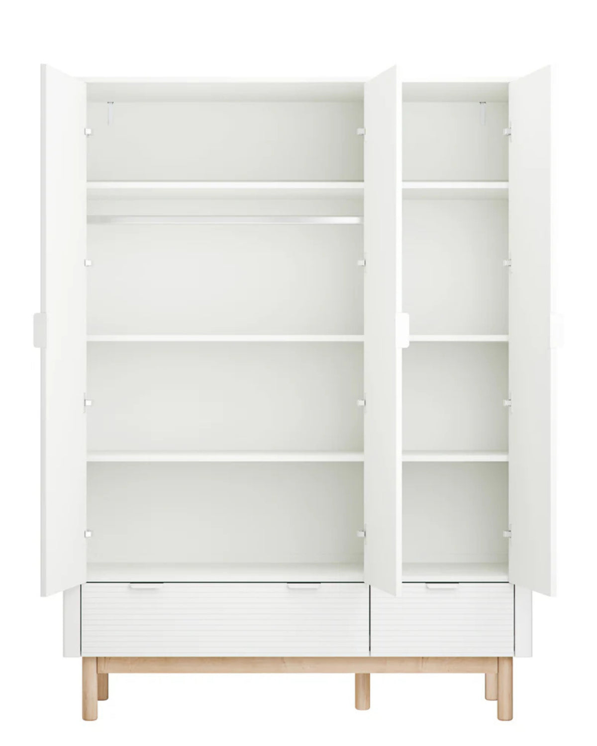Pinio, Miloo Wardrobe with 3 doors, White