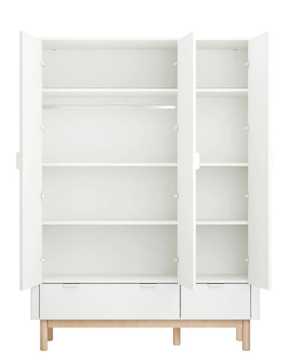 Pinio, Miloo Wardrobe with 3 doors, White