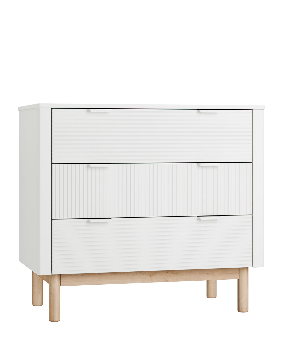 Pinio, Miloo Lipasto 3-laatikkoa, White
