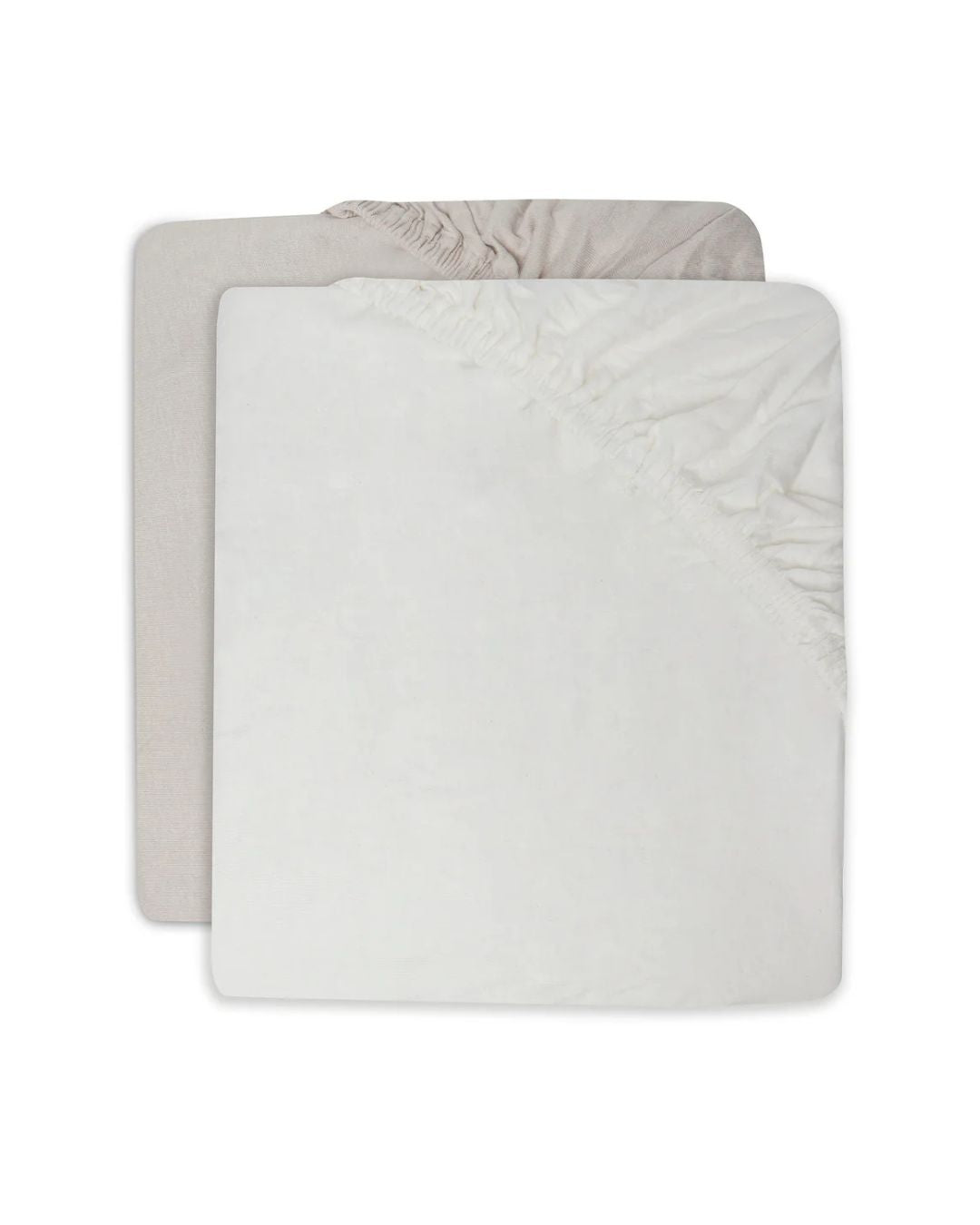 Jollein, Aluslakana 2-pack, 60x120cm, Ivory&Nougat