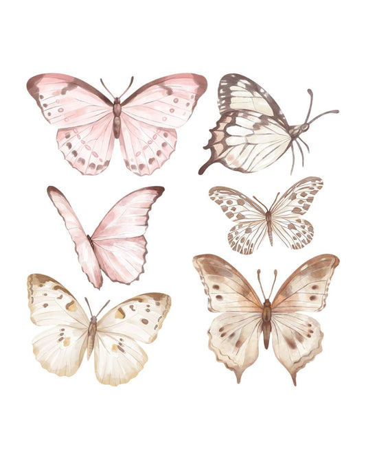 Pastelowe Love, Seinätarra Setti L, Butterflies