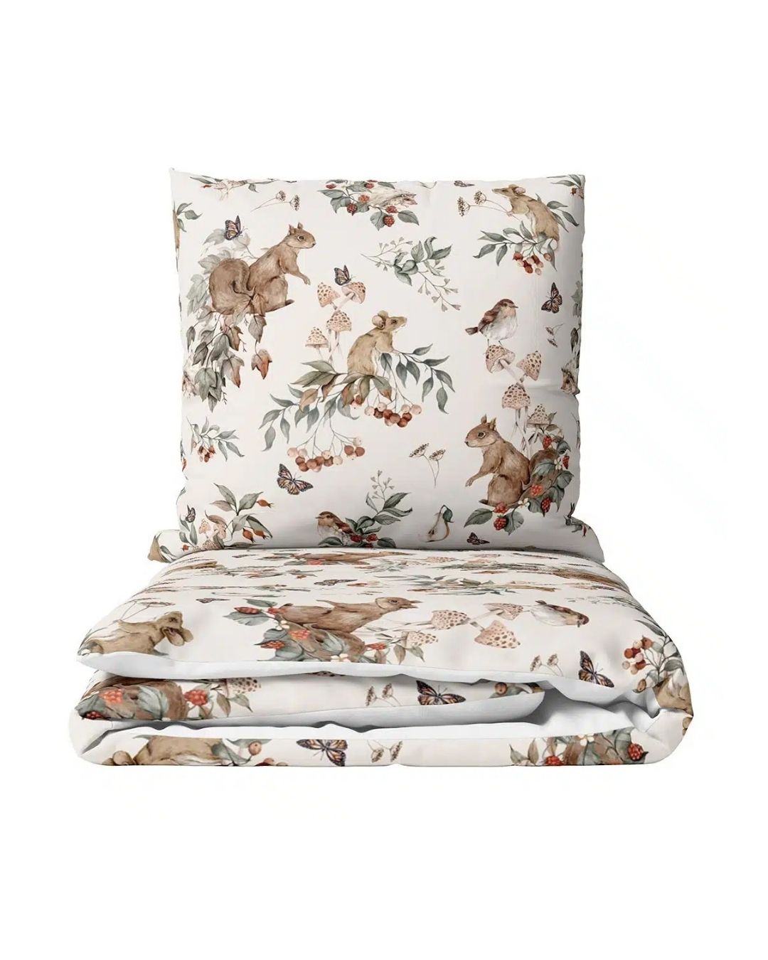 Fitted sheet set 100x135 cm, Tiny Forest
