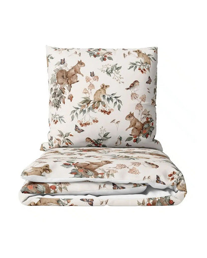 Fitted sheet set 100x135 cm, Tiny Forest