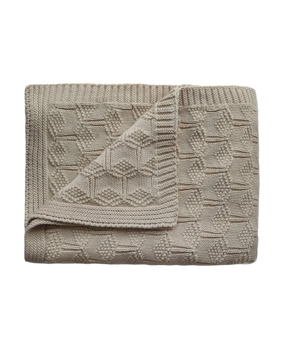 Mushie, Vauvan Neulepeitto, Honeycomb Beige