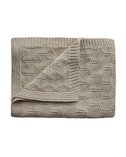 Mushie, Vauvan Neulepeitto, Honeycomb Beige