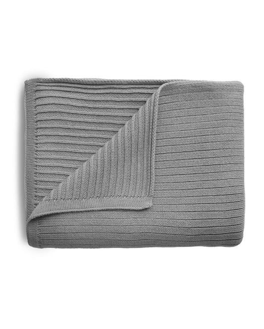 Mushie, Vauvan Neulepeitto, Ribbed Grey Melange