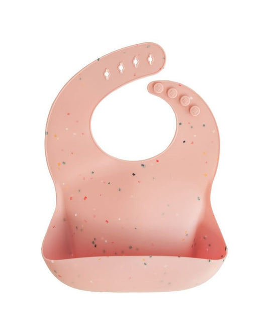 Mushie Ruokalappu, Powder Pink Confetti