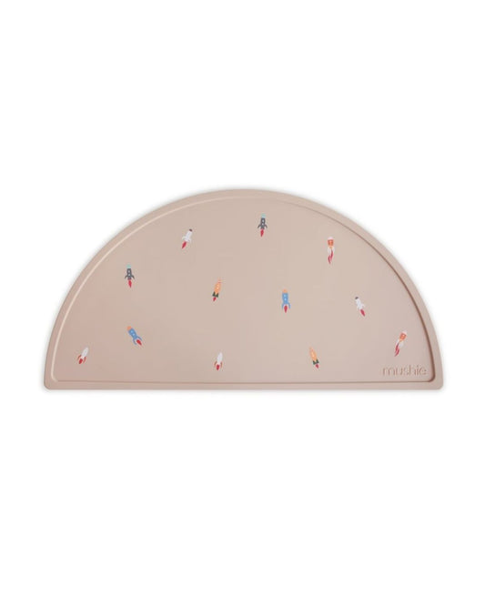 Mushie Silicone Dining Tray, Rocket