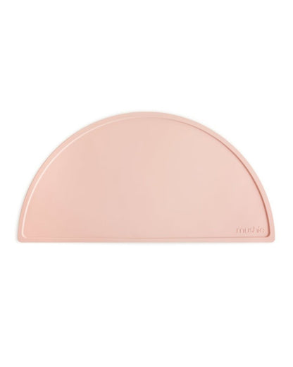 Mushie Silikon bordstablett, Blush