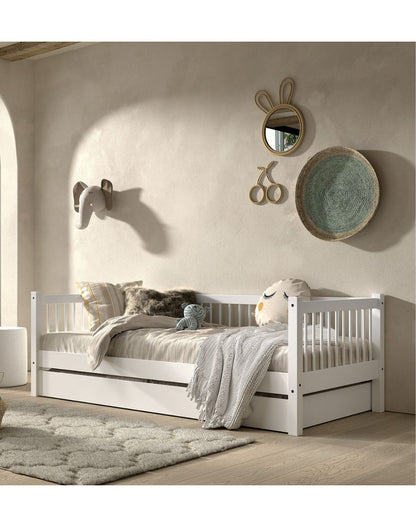 Vipack, Forrest Beech, Bed 90x200cm, White