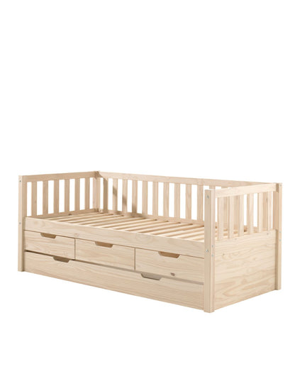 Vipack, Fritz, Bed 90x200cm, Milky Pine