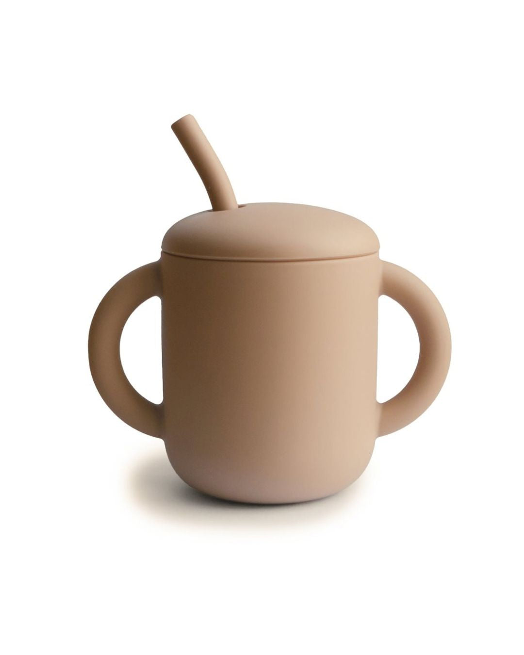 Mushie, silikonhallmugg, naturlig