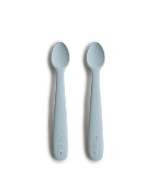 Mushie, Silikoni Lusikkasetti 2kpl, Powder Blue