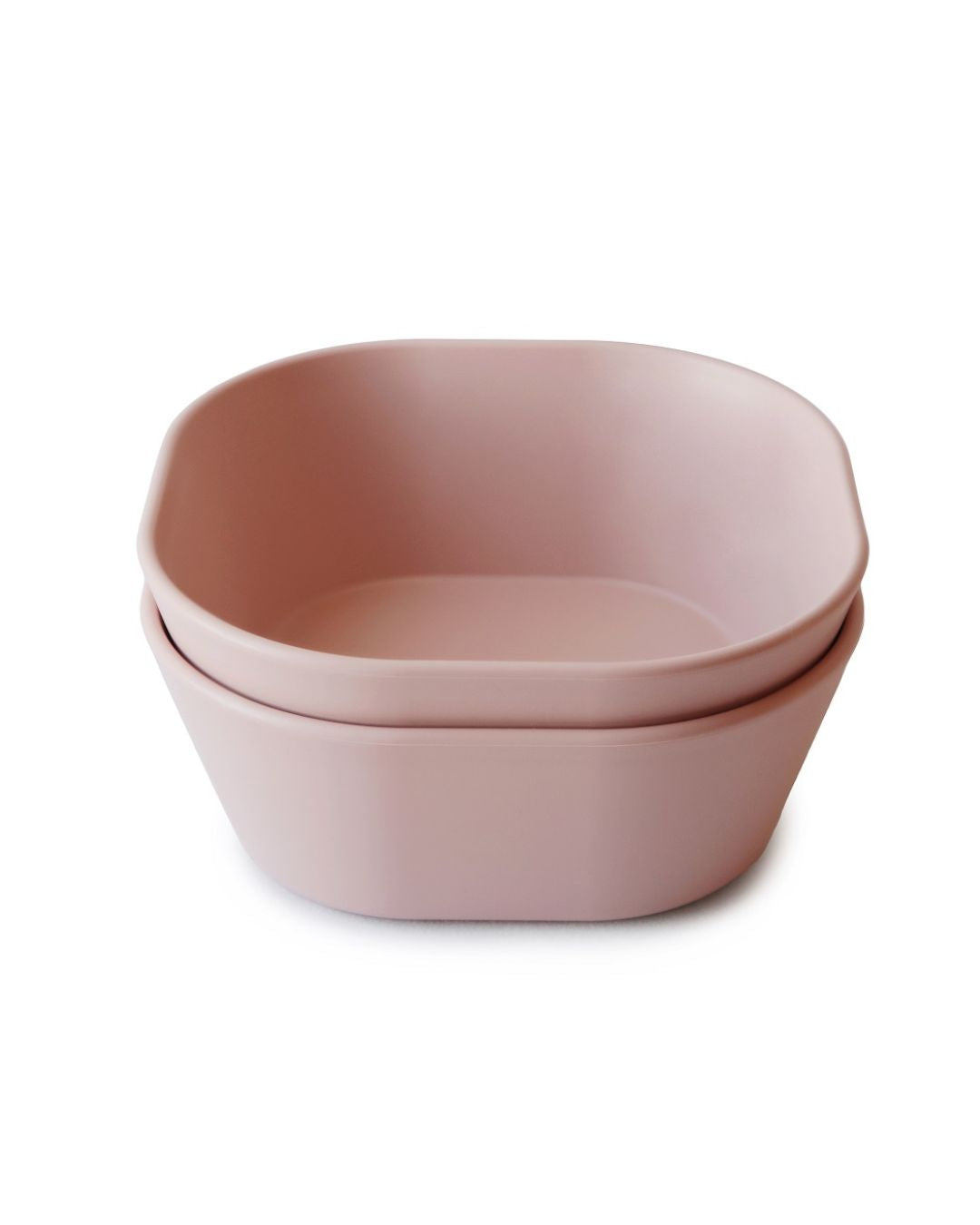 Mushie, Skål 2st, Square Blush