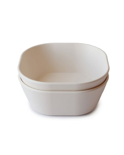 Mushie, Kulho 2kpl, Square Ivory