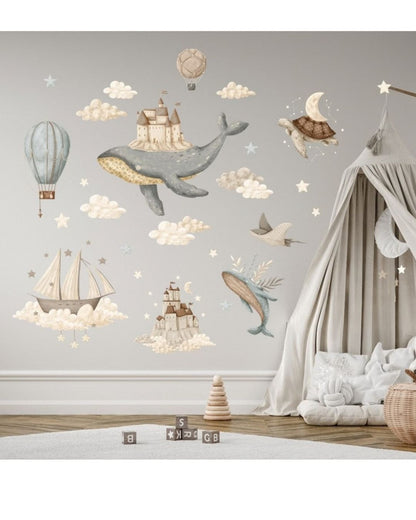 Seinätarra Setti 140x140 cm, Dream Ocean
