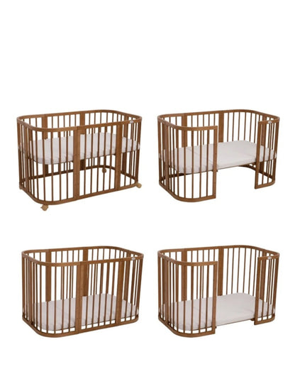 Waldin, Pinnasänky 7in1 + Patja, Walnut