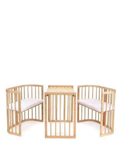 Waldin, Pinnasänky 7in1 + Patja, Natural Wood
