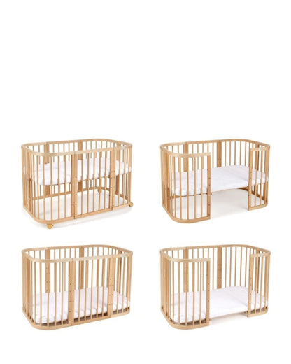 Waldin, Pinnasänky 7in1 + Patja, Natural Wood