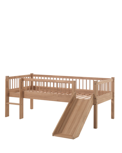 Vipack, Forrest Oak, Low Semi-Loft Bed 90x200cm, Oak