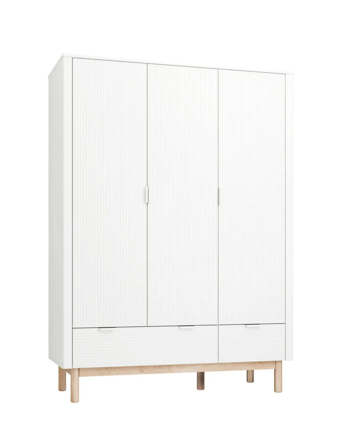 Pinio, Miloo Wardrobe with 3 doors, White