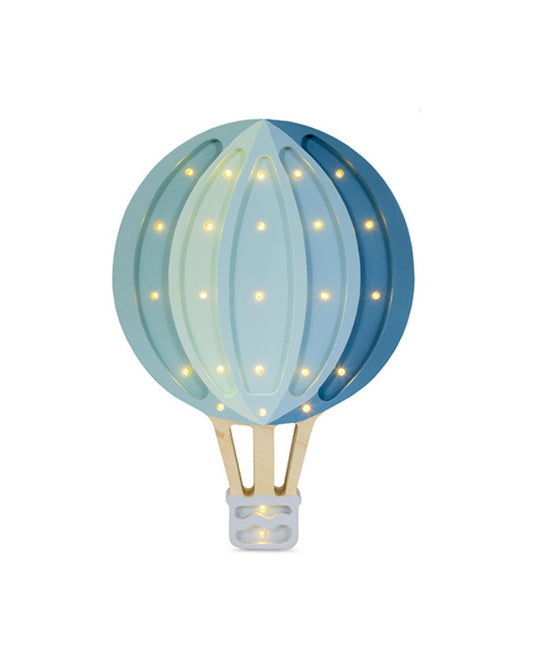 Little Lights Night Light, Hot Air Balloon Blue Rainbow