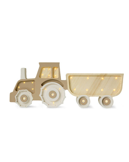 Little Lights Yövalo Tractor, Coffee Cream
