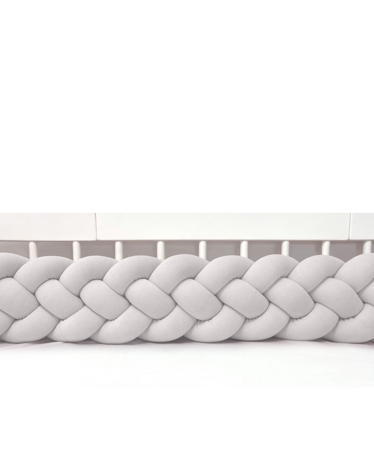 Edge Padding 4-Strip Braid, Velvet Light Grey