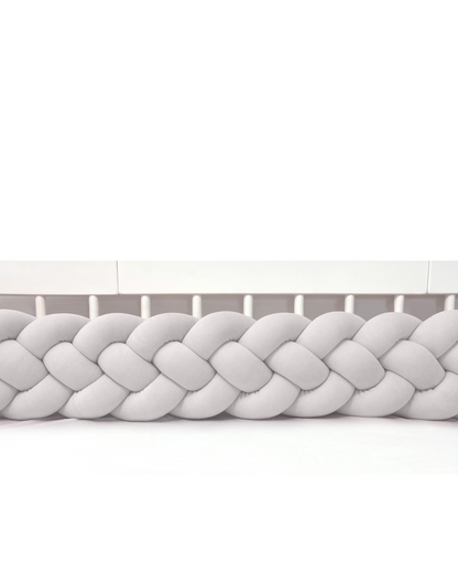 Edge Padding 4-Strip Braid, Velvet Light Grey