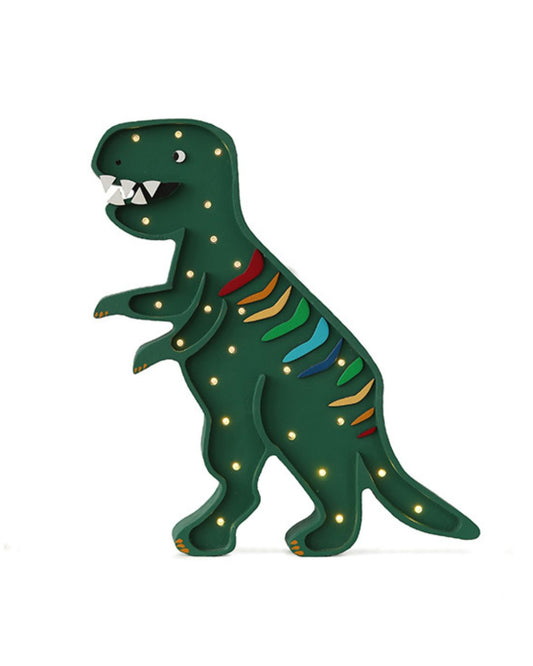 Little Lights Night light, Dino T. Rex Rainbow Green