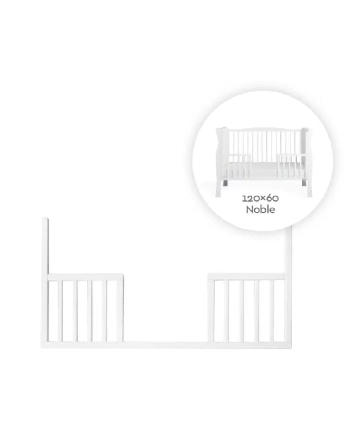 Woodies, Noble, Turvalaita DayBed 60x120 cm, White