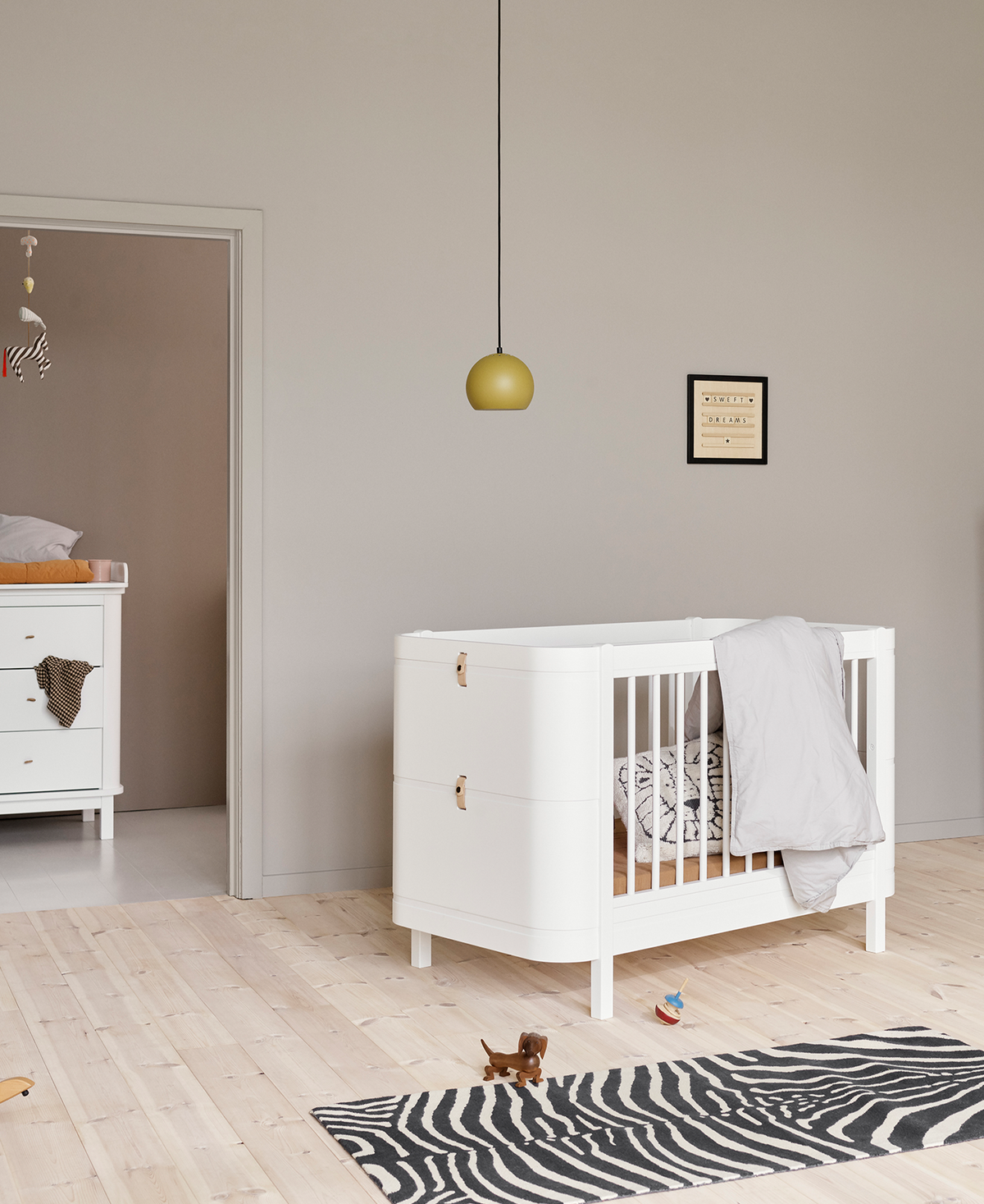 Oliver Furniture, Wood Mini+ Pinnasänky, White