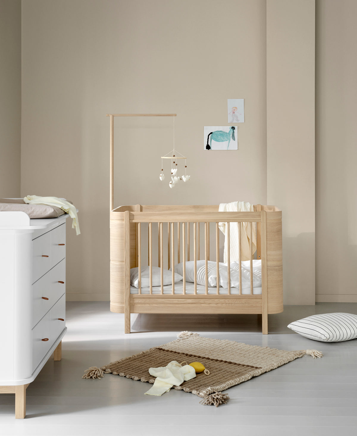 Oliver Furniture, Wood Mini+, Mobile Teline, Oak