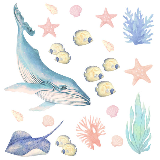 Pastelowe Love, Seinätarra Setti, Ocean Animals 1