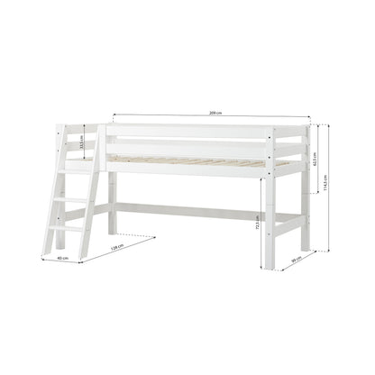 Hoppekids, ECO Luxury, Parvisänky 90x200 cm, White