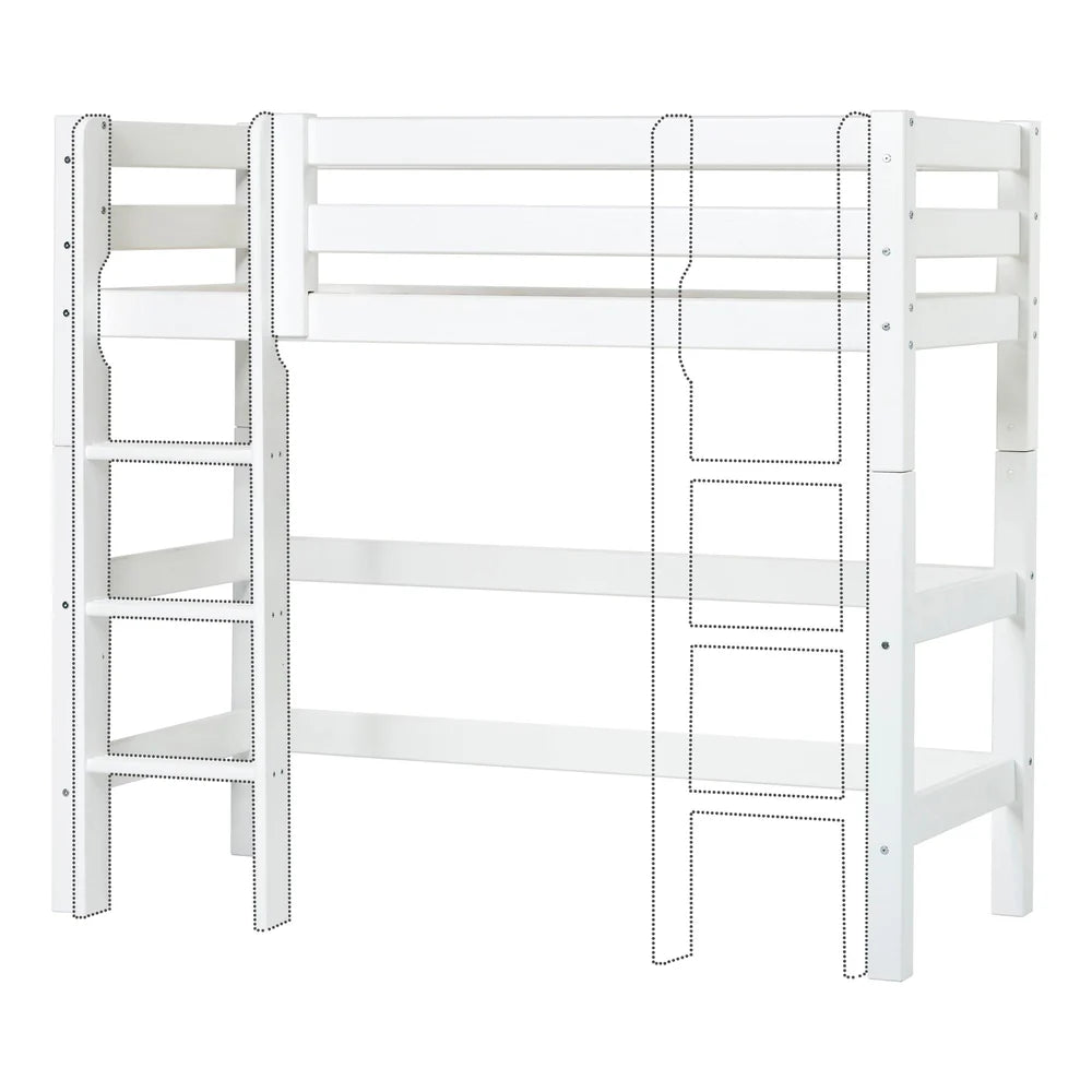 Hoppekids, ECO Luxury, Loft Sänky 70x160 cm, White