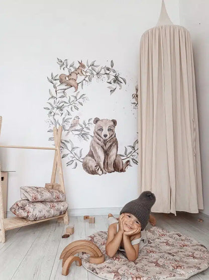 Seinätarra 140cm, Forest Animals, Bear