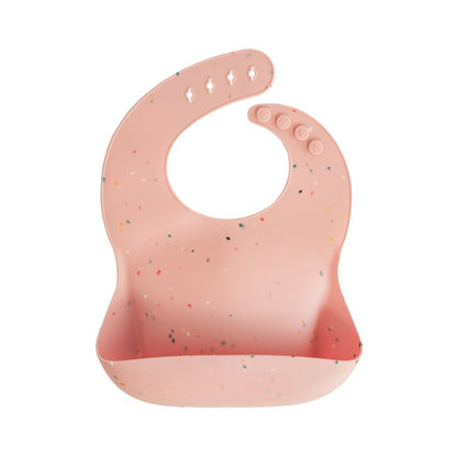 Mushie Ruokalappu, Powder Pink Confetti