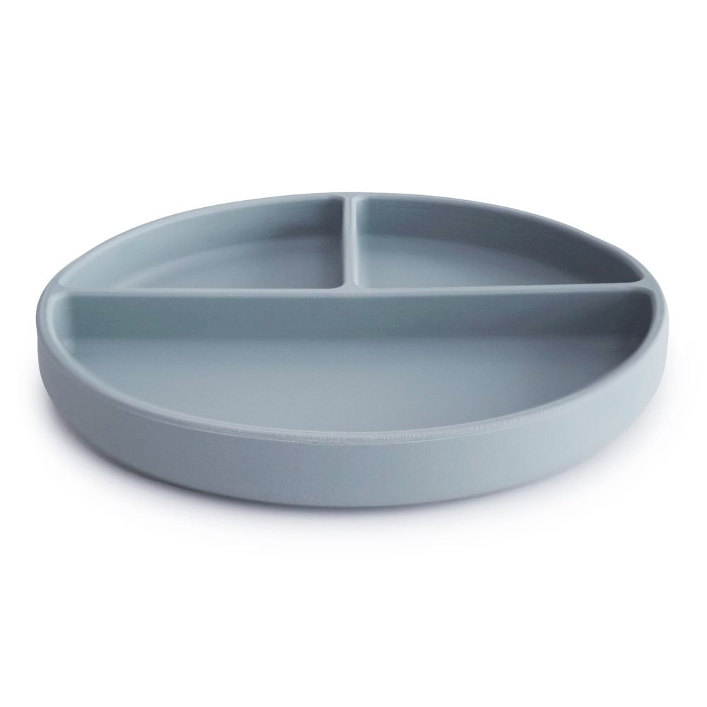 Mushie, Silikonilautanen Imukupilla, Powder Blue