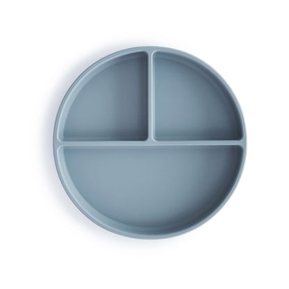Mushie, Silikonilautanen Imukupilla, Powder Blue