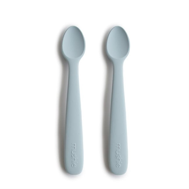 Mushie, Silikoni Lusikkasetti 2kpl, Powder Blue