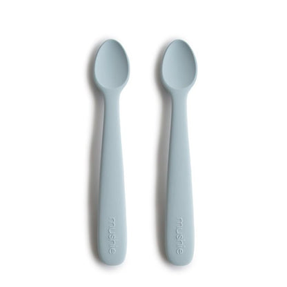 Mushie, Silikoni Lusikkasetti 2kpl, Powder Blue
