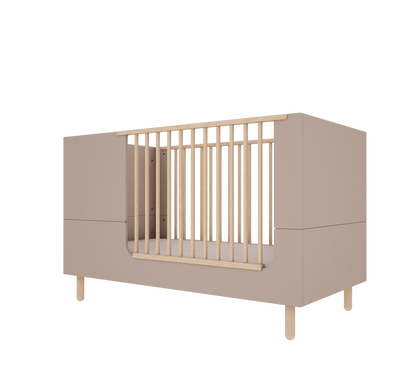Wood Luck Design, Pinnasänky & Juniorisänky 2 IN 1, 70x140 cm, Truffle